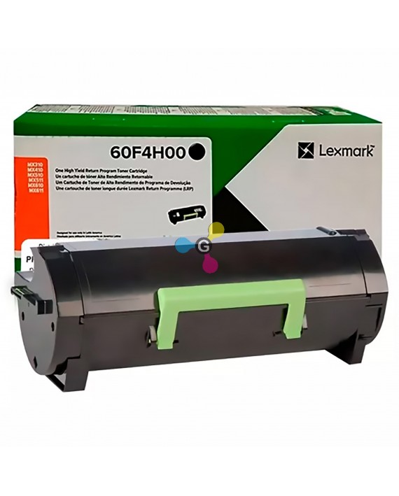 Tóner 60F4H00 Lexmark Negro Para Impresoras Lexmark MX310dn MX410de MX511de MX611dhe MX611dfe