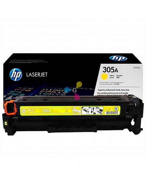 Tóner 305A HP Yellow Para Impresoras HP LaserJet Pro 300 MFP M351 M375 400 MFP M451 M475 M475DN