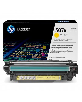Tóner 507A HP Yellow Para Impresoras HP Color LaserJet Enterprise 500 M551 M551N M575DN M575FW