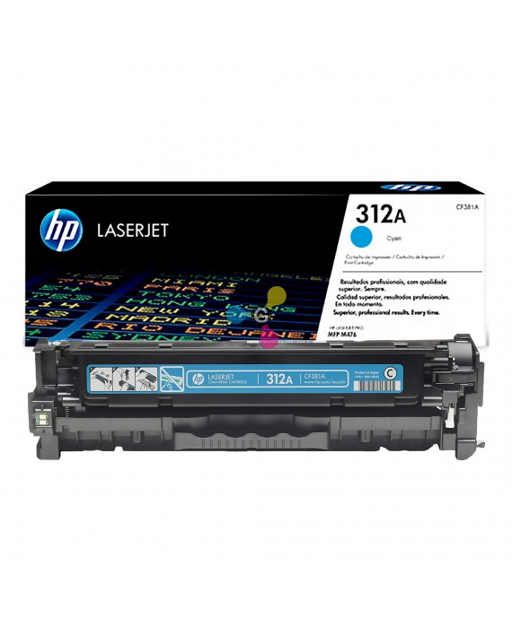 Tóner 312A HP Cian Para Impresoras HP Color LaserJet Pro 400 MFP M476