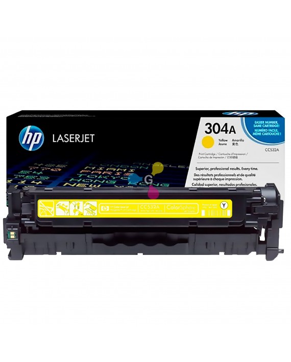 Tóner 304A HP Yellow Para Impresoras HP LaserJet CP2025 CM2320 MFP