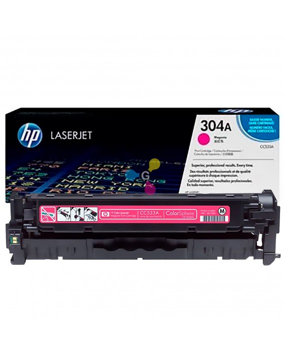 Tóner 304A HP Magenta Para Impresoras HP LaserJet CP2025 CM2320 MFP