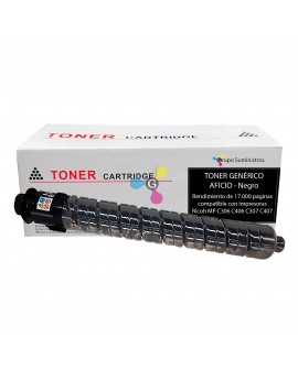 Toner Aficio MP Genérico Negro Compatible con Impresoras Ricoh MP C306 C406 C307 C407