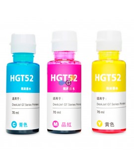 Tinta GT52 Genérica Compatible con Impresoras HP Smart Tank 400 500 520 530 600 700 720 6000 7000 X3 Unidades