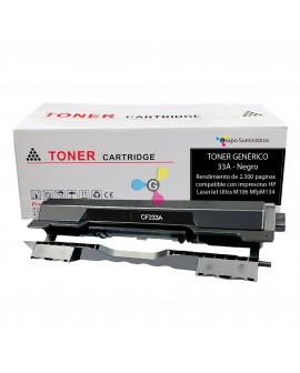 Toner 33A Genérico Negro Compatible con Impresoras HP LaserJet Ultra M106 MFP M134