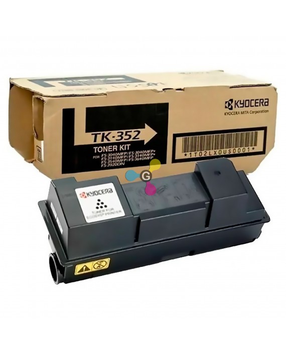Tóner TK 352 Kyocera Negro Para Impresoras Kyocera FS-3040MFP FS-3140MFP FS 3540MFP FS-3640MFP FS-3920dn