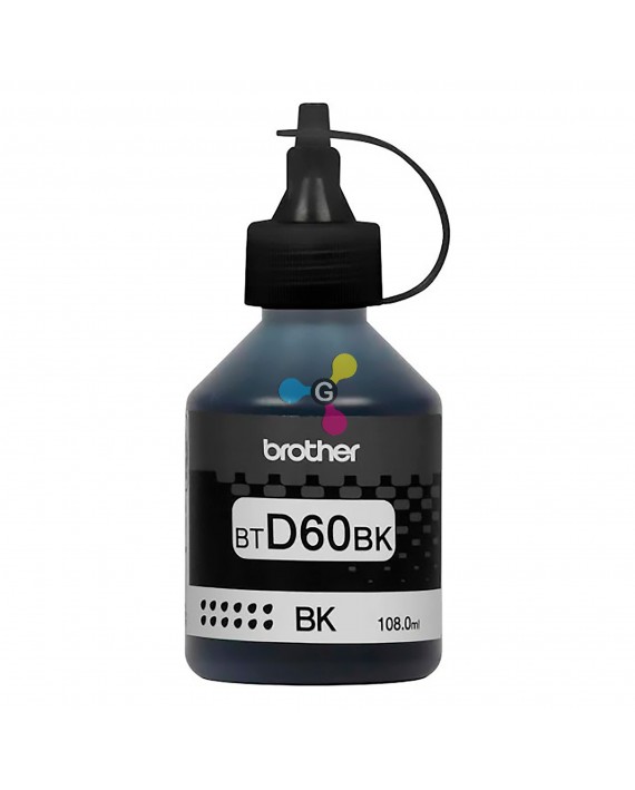 Tinta Brother D60BK Negra Para Impresoras Brother T4000DW T220/T300 T310/T420W T500W/T510W T520W X1 Unidad