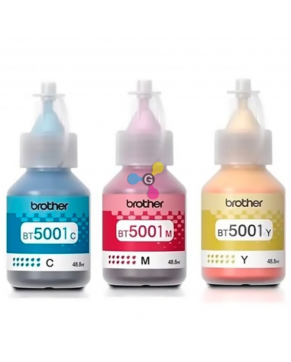 Tinta Brother BT 5001 Para Impresoras Brother T500W/T510W T700W T710W/T720DW T820DW T800W X3 Unidades