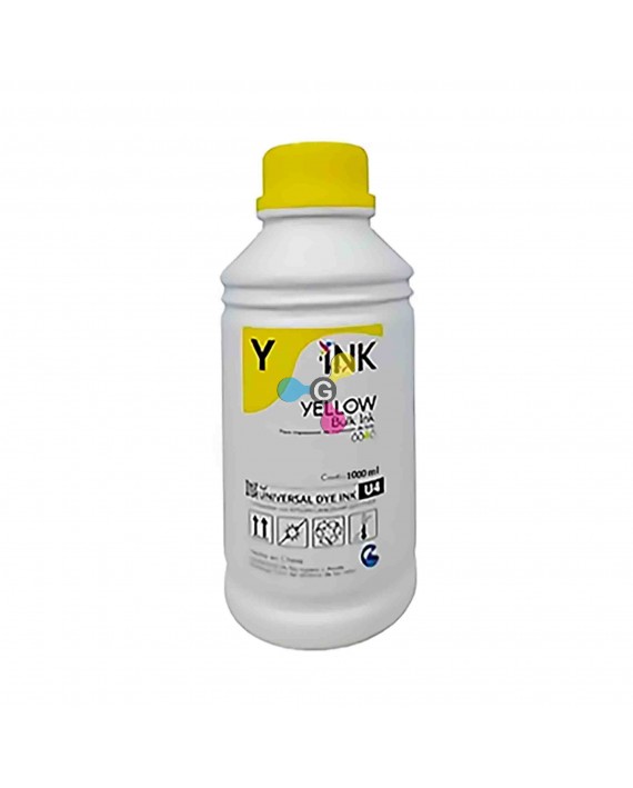 1 Litro tinta Universal Yellow para impresoras Epson HP Canon Brother Lexmark X1 Unidad