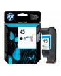 Cartucho HP 45 Negro Para impresoras Deskjet 1000 6000 9000 DesignJet 700 OfficeJet G55 K60 R40 T45 Pro 1100 P1000