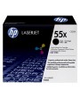 Tóner 55X HP Negro Para Impresoras HP LaserJet Enterprise serie 500 P3015 Pro M521 M525