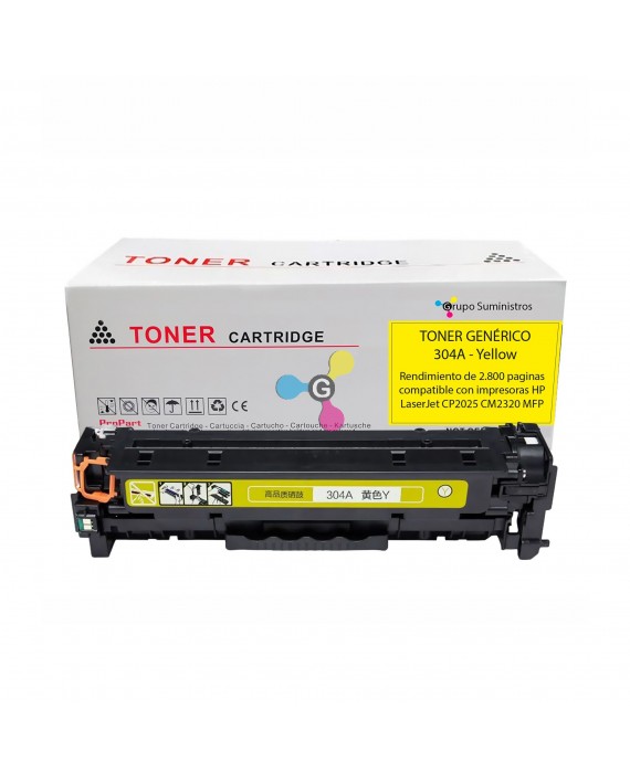 Toner 304A Genérico Cian Compatible con Impresoras HP LaserJet CP2025 CM2320 MFP