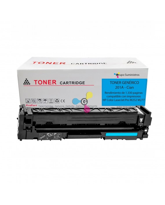 Toner 201A Genérico Negro Compatible con Impresoras HP Color LaserJet Pro M252 M277