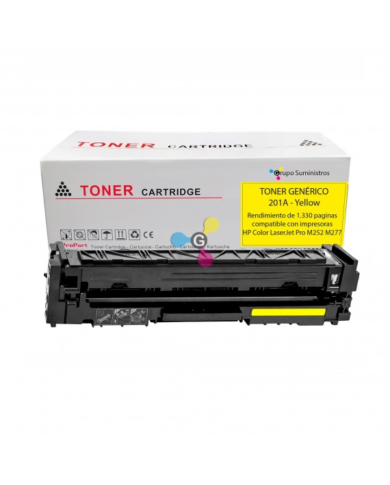 Toner 201A Genérico Negro Compatible con Impresoras HP Color LaserJet Pro M252 M277