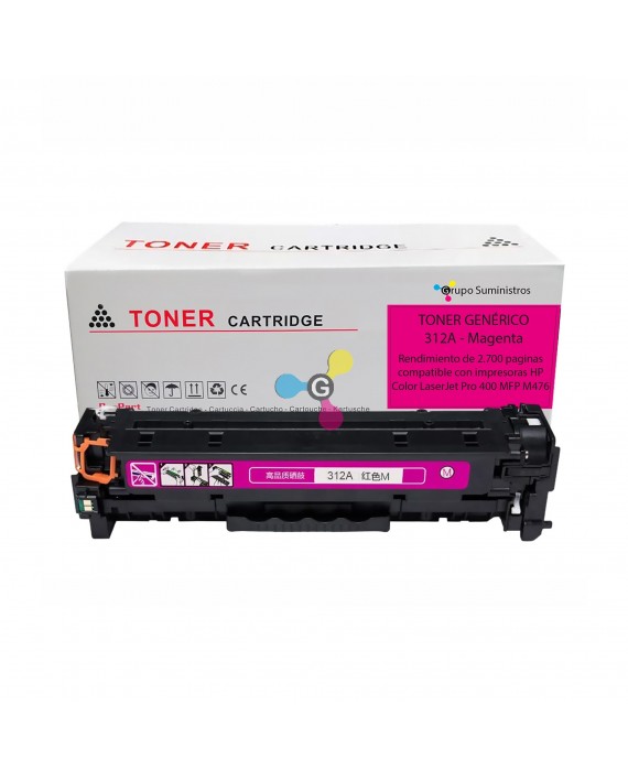 Toner 508A Genérico Magenta Compatible con Impresoras HP Color LaserJet Enterprise M552 M553