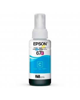 Tinta 673 Epson Cian Para Impresoras Epson Ecotank L800 L805 L810 L850 L1800 X1 Unidad