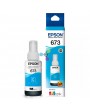 Tinta 673 Epson Cian Para Impresoras Epson Ecotank L800 L805 L810 L850 L1800 X1 Unidad