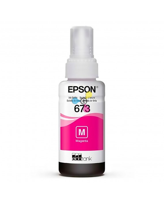 Tinta 673 Epson Magenta Para Impresoras Epson Ecotank L800 L805 L810 L850 L1800 X1 Unidad