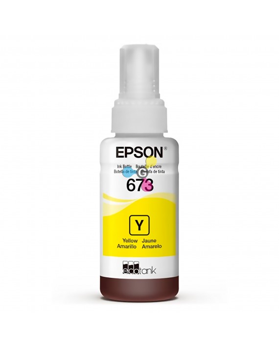 Tinta 673 Epson Yellow Para Impresoras Epson Ecotank L800 L805 L810 L850 L1800 X1 Unidad