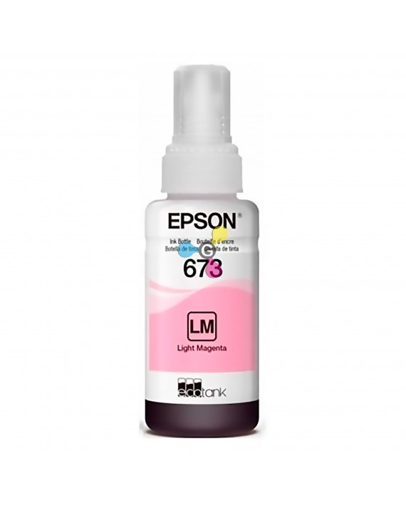 Tinta 673 Epson Light Magenta Para Impresoras Epson Ecotank L800 L805 L810 L850 L1800 X1 Unidad