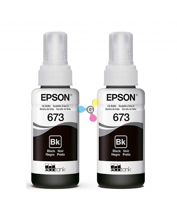 Tinta 673 Epson Negra Para Impresoras Epson Ecotank L800 L805 L810 L850 L1800 X2 Unidades