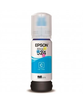 Tinta 524 Cian Epson Para Impresoras Epson Ecotank L6490 L15150 L15160 X1 Unidad
