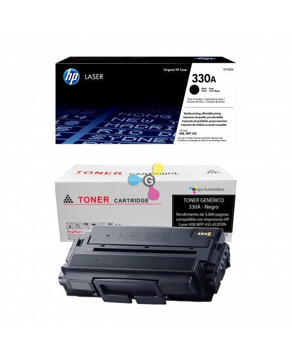 Recarga de tóner HP 330A Original o Genérico a domicilio en Bogotá