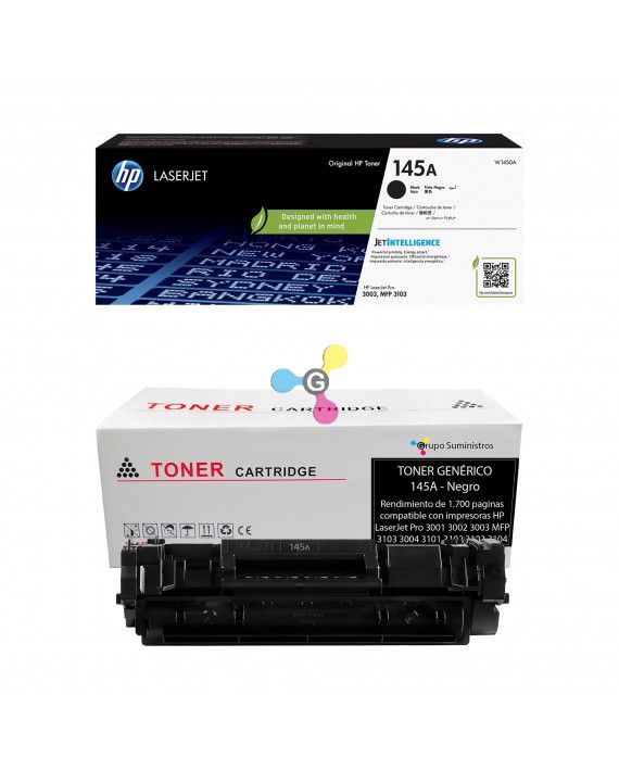 Recarga de tóner HP 145A Original o Genérico a domicilio en Bogotá