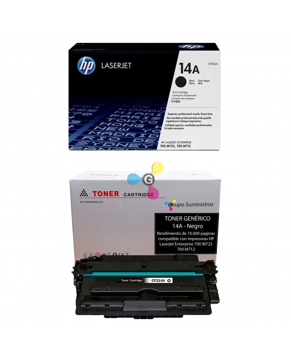 Recarga de tóner HP 14A Original o Genérico a domicilio en Bogotá