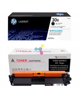 Recarga de tóner HP 30X Original o Genérico a domicilio en Bogotá