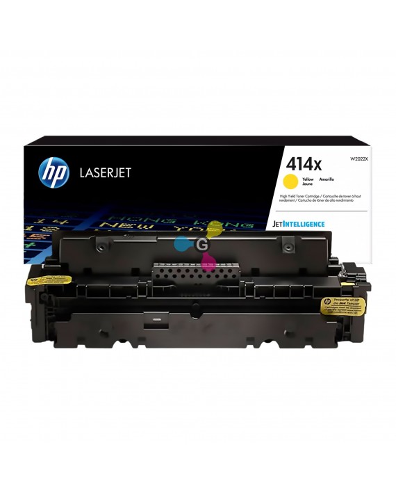 Tóner 414X HP Yellow Para Impresoras HP Color LaserJet Pro M454 MFP M479 M479FDW