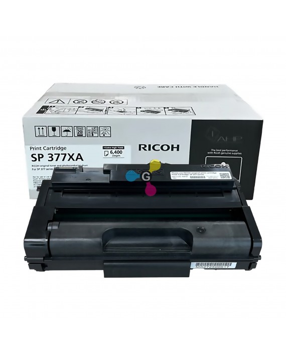 Tóner Ricoh SP 377XA Negro para Impresoras Ricoh SP 377DNwX SP 377SFNwX SP 377SNwX