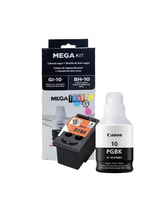Cabezal BH10 Canon + Tinta GI10 Original Para impresoras Canon G2160 G3160 G5010 G6010 G7010