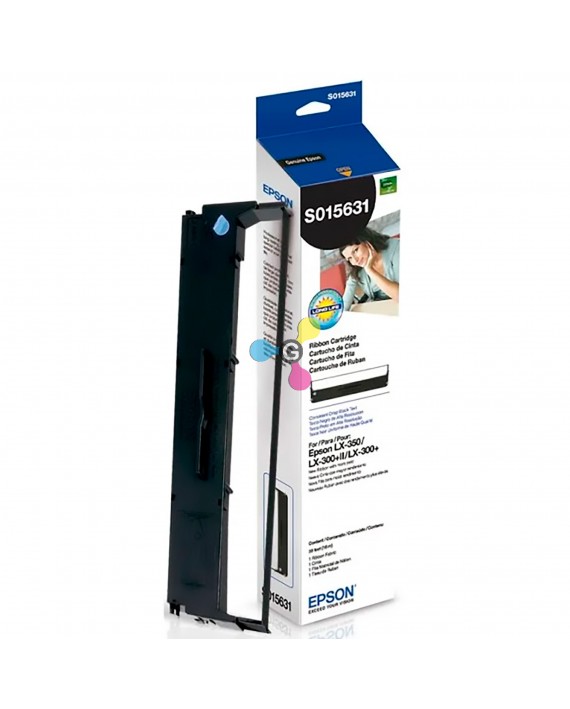 Cinta S015631 Epson Negra Para Impresoras Epson LX-350 LX300+II LX-300