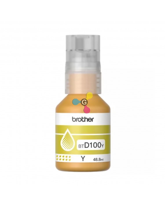 Tinta Brother BT D100 Yellow Para Impresoras Brother T230 T430W T530DW T730DW T830DW T930DW X1 Unidad