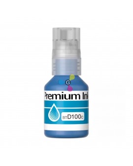 Tinta BT D100 Cian Genérica Para Impresoras Brother T230 T430W T530DW T730DW T830DW T930DW X1 Unidad