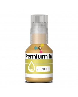 Tinta BT D100 Yellow Genérica Para Impresoras Brother T230 T430W T530DW T730DW T830DW T930DW X1 Unidad