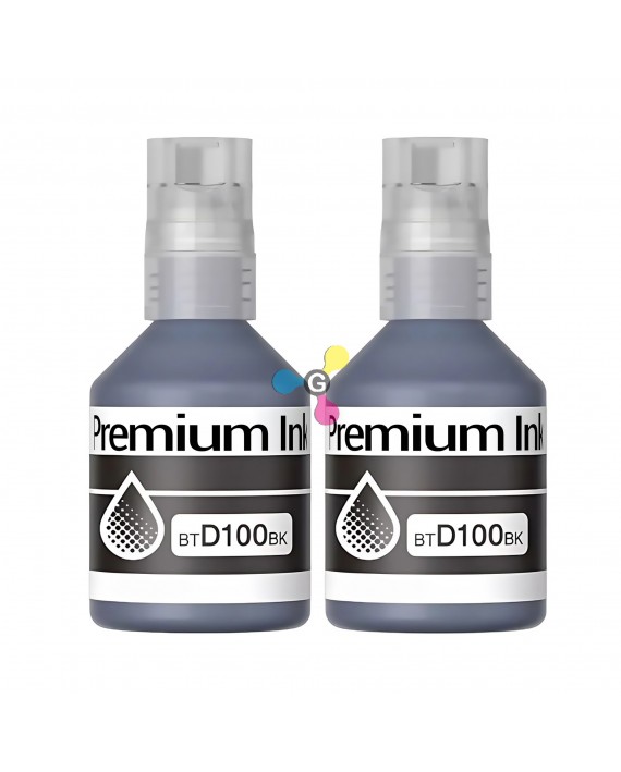 Tinta BT D100 Genérica Para Impresoras Brother T230 T430W T530DW T730DW T830DW T930DW X2 Unidades