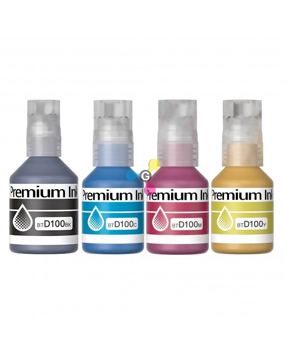 Tinta BT D100 Genérica Para Impresoras Brother T230 T430W T530DW T730DW T830DW T930DW X4 Unidades