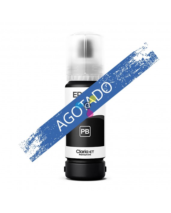 Tinta 555 Negra PB Epson Para Impresoras Epson Multifuncional Ecotank L8160 L8180 X1 Unidad