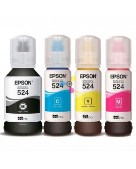 Tintas 524 Epson Para Impresoras Epson Ecotank L6490 L15150 L15160 X4 Unidades