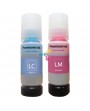 Tinta 574 Genérica Light Compatible con Impresoras Epson L8050 L8100 L8500 L8600 x2 Unidades.