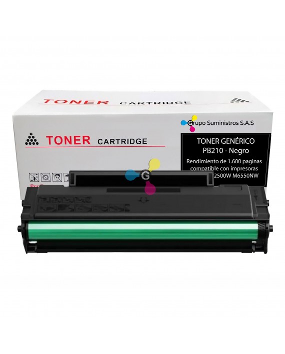 Tóner PB-210 Genérico Para Impresoras Pantum P2500W M6550NW