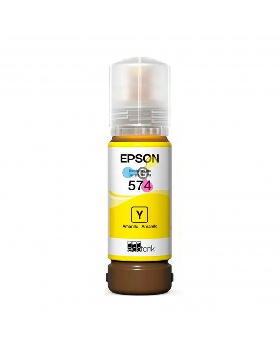 Tinta 574 Epson Yellow Para Impresoras Epson EcoTank L8050 L8100 L8500 L8600 X1 Unidad