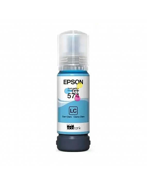 Tinta 574 Epson Light Cian Para Impresoras Epson EcoTank L8050 L8100 L8500 L8600