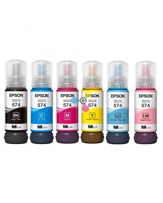 Tinta 574 Epson Para Impresoras Epson EcoTank L8050 L8100 L8500 L8600