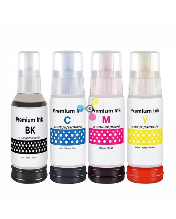 Tinta GI11 Genérica Compatible Impresoras Canon Pixma G1130 G2160 G2170 G3160 G3170 G4170 X4 Unidades