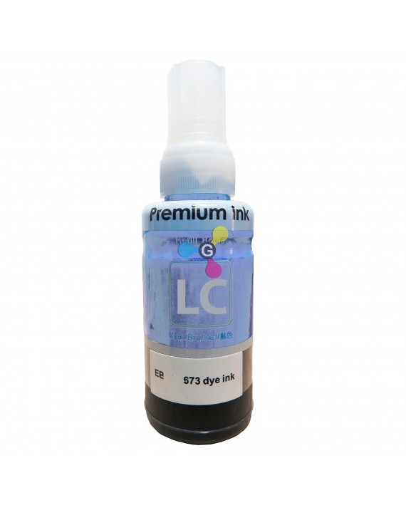 Tinta 673 Generica Light Cian Para Impresoras Epson Ecotank L800 L805 L810 L850 L1800